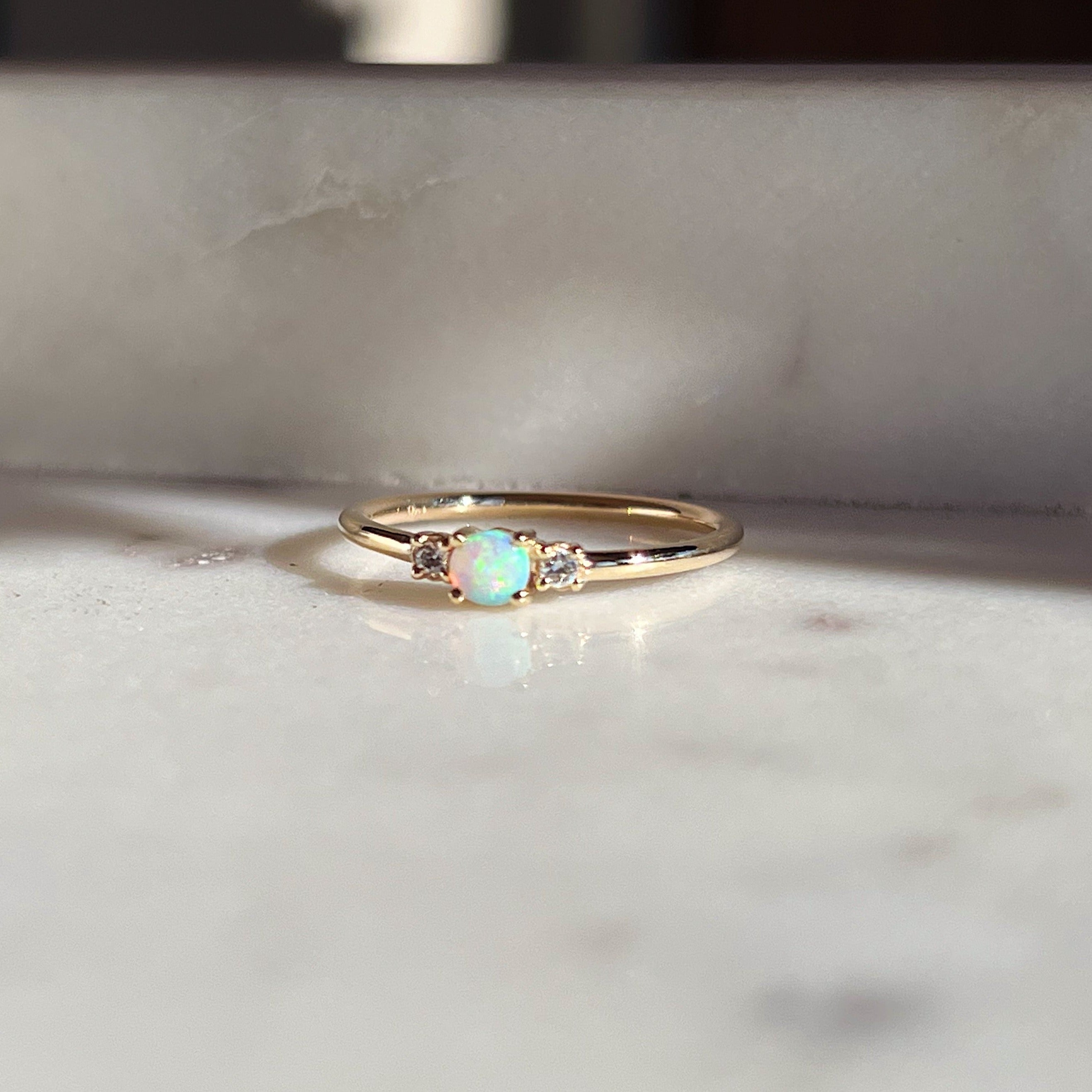 Opal Trilogy Ring